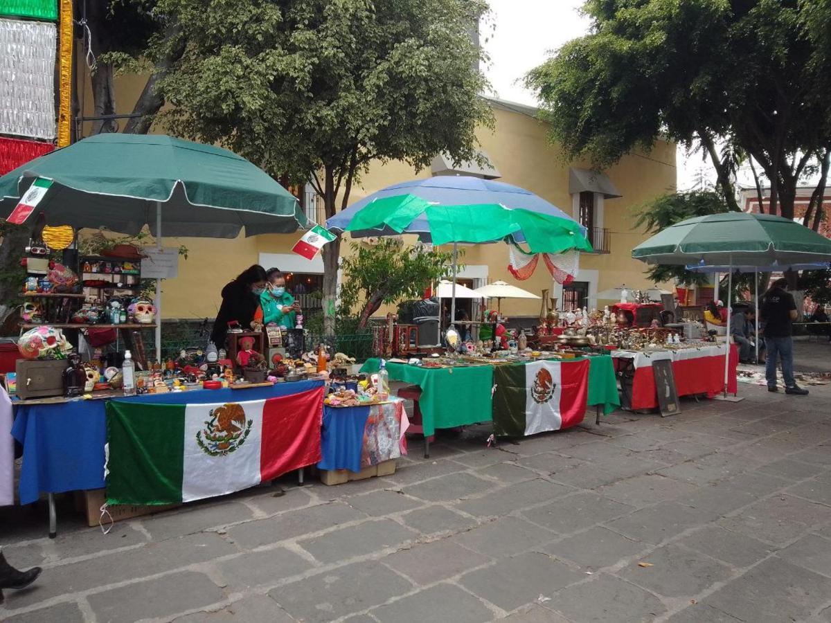 Hostal Azul Puebla Barrio El Alto Ngoại thất bức ảnh